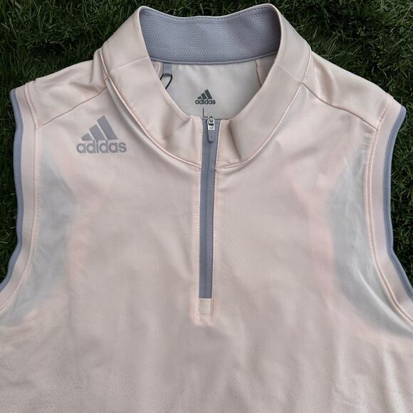 adidas Tops - NEW Adidas Women Gradient Zip Sleeveless Polo Shirt Blade Collar Golf Tank Top L